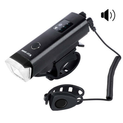 Intelligent Bicycle Headlight Horn USB Rechargeable LED Lamp