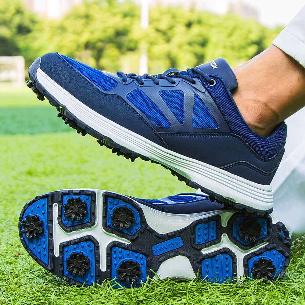 Men's Waterproof Spiked Golf Shoes - Blaze Athletic 
