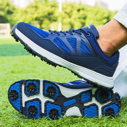 Men's Waterproof Spiked Golf Shoes - Blaze Athletic 