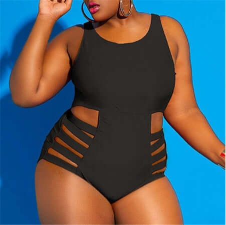 Women's Plus Size Swimsuit Spandex with Chest Pad