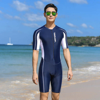 Men's Short-Sleeve Neoprene Surf Suit - Thermal Wetsuit