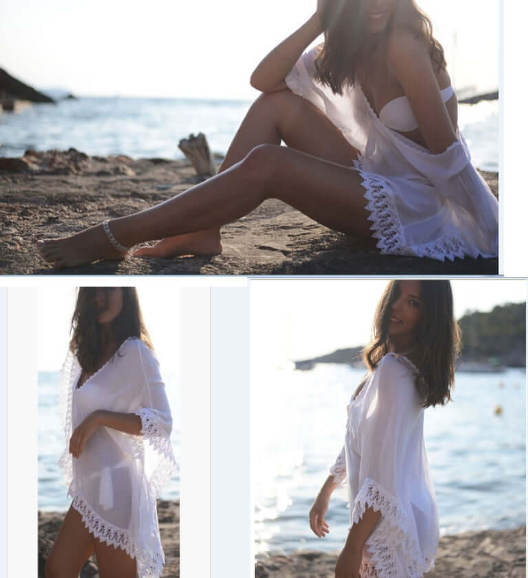 Women's Tasselled Beach Cover-Up Boho Summer Kaftan