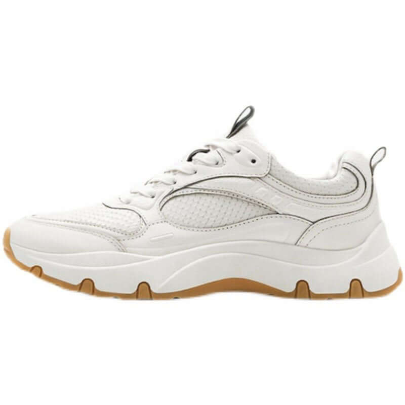Women's First Layer Cowhide Casual Sneakers Thick Sole