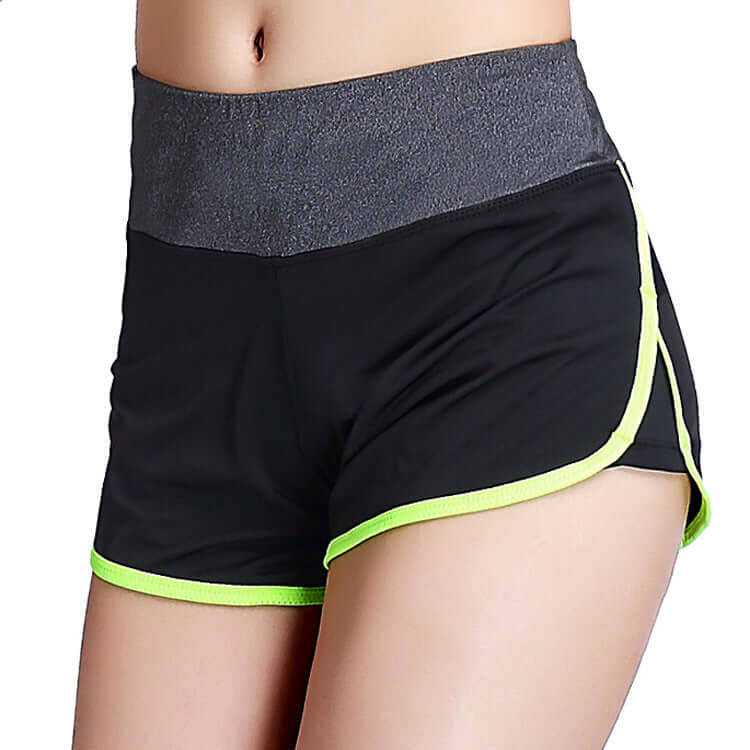Women's Fake Two-Piece Fitness Shorts - Blaze Athletic