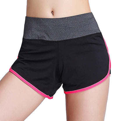 Women's Fake Two-Piece Fitness Shorts - Blaze Athletic
