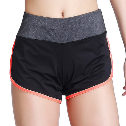 Women's Fake Two-Piece Fitness Shorts - Blaze Athletic