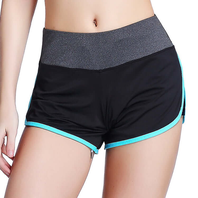 Women's Fake Two-Piece Fitness Shorts - Blaze Athletic