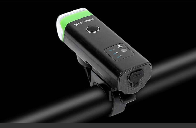 Intelligent Bicycle Headlight Horn USB Rechargeable LED Lamp