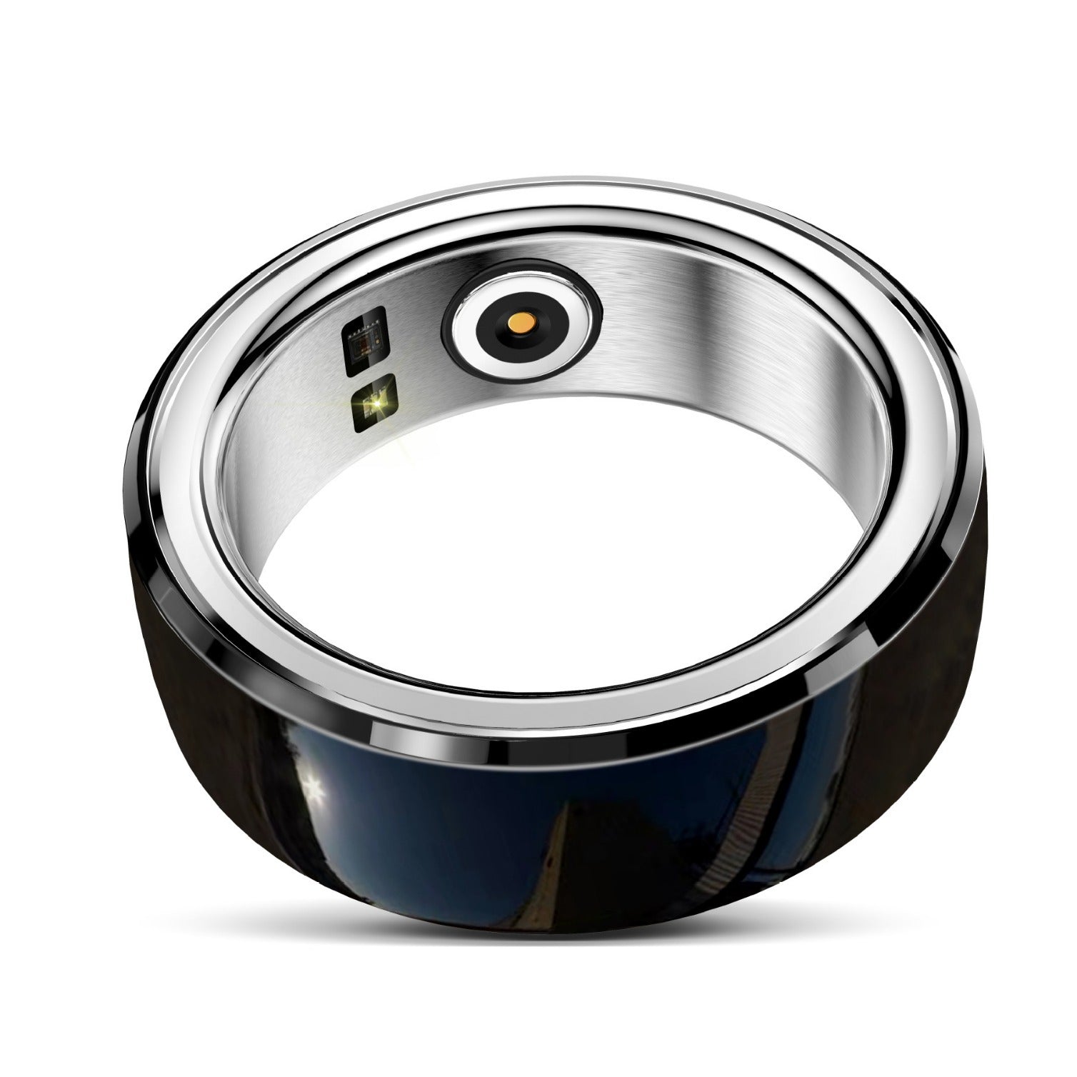 Smart Ring Sports Health Heart Rate Blood Oxygen showcasing its sleek, modern design with health tracking features.