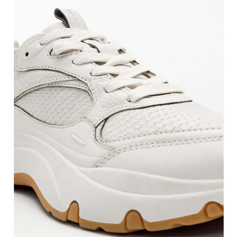 Women's First Layer Cowhide Casual Sneakers Thick Sole