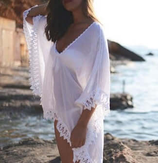 Women's Tasselled Beach Cover-Up Boho Summer Kaftan