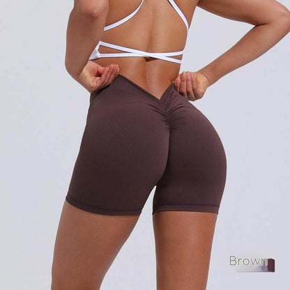 Women's Nylon Tight Training Shorts Running and Fitness