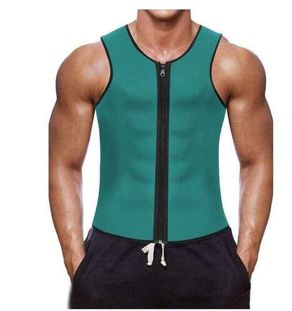 Men's Zipper Neoprene Sauna Vest Sweat - Blaze Athletic