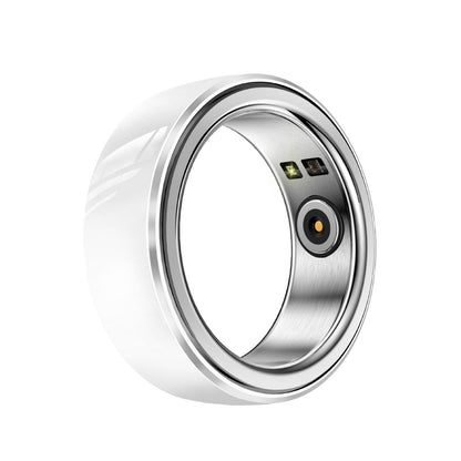 Smart Ring Sports Health Heart Rate Blood Oxygen with sleek design and sensors for tracking health metrics.