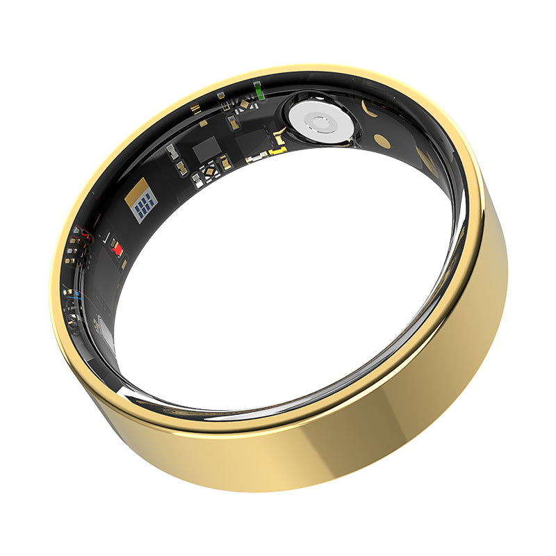 Multi-functional Waterproof Smart Ring showing internal components and sleek design.