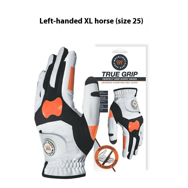 Golf Positioning Correction Grip Unisex Gloves - Left-handed XL size 25 for improved grip and hand positioning.