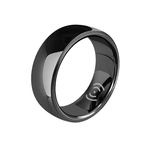 Health Emotion Management Smart Ring in sleek black design for tracking health and emotional wellbeing
