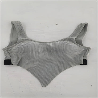 Women's Solid Colour Sports Bra Polyester Fitness Bra