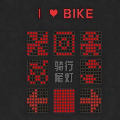 Intelligent Bicycle Tail Light Turn Signal Brake Light LED
