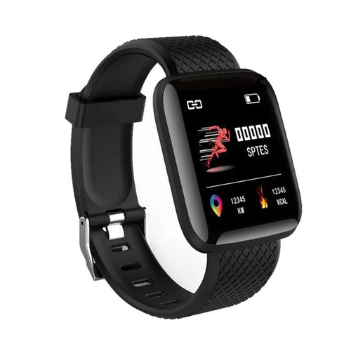 Multifunctional smart watch for fitness featuring advanced tracking capabilities and Bluetooth connectivity.