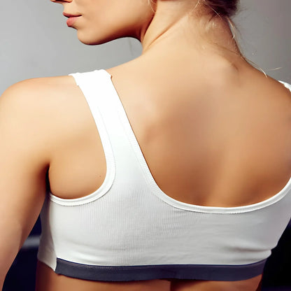 Women's Solid Colour Sports Bra Polyester Fitness Bra