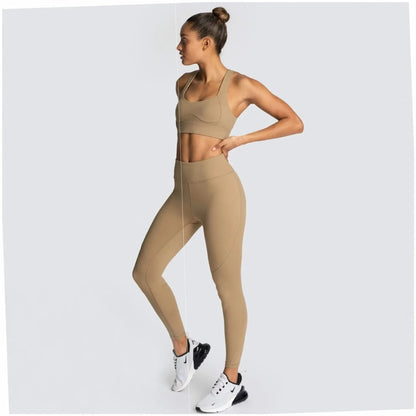 Women's Pure Colour Yoga Wear Sports Suit Sleeveless