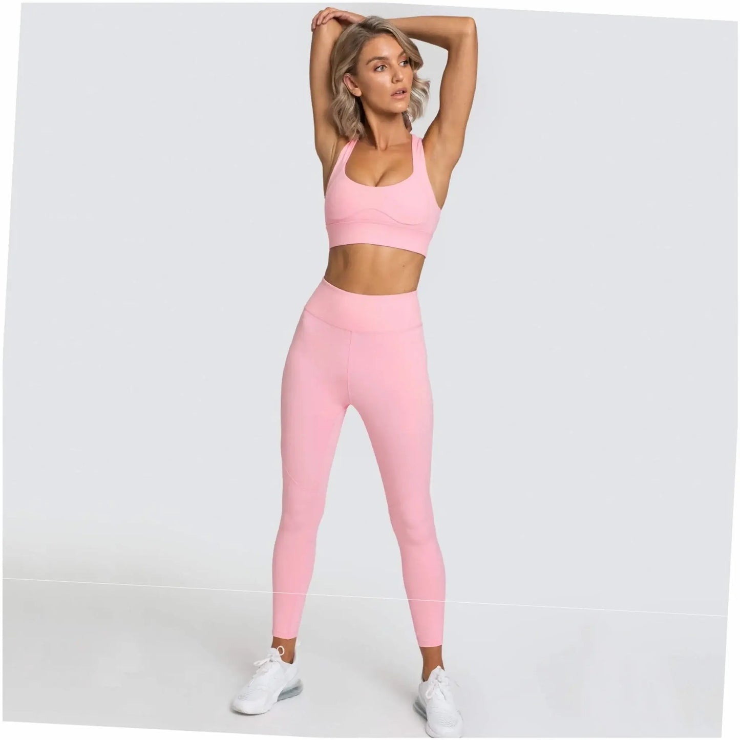 Women's Pure Colour Yoga Wear Sports Suit Sleeveless