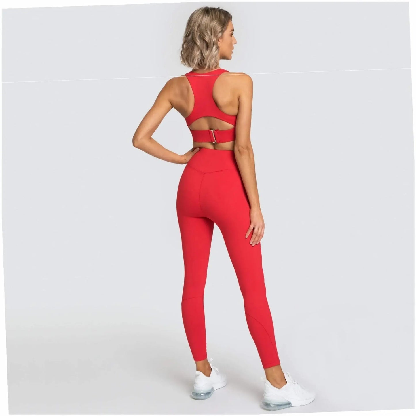Women's Pure Colour Yoga Wear Sports Suit Sleeveless