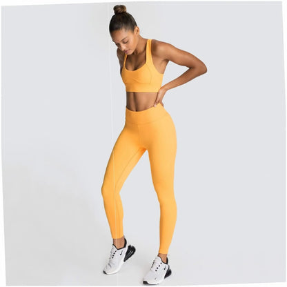 Women's Pure Colour Yoga Wear Sports Suit Sleeveless
