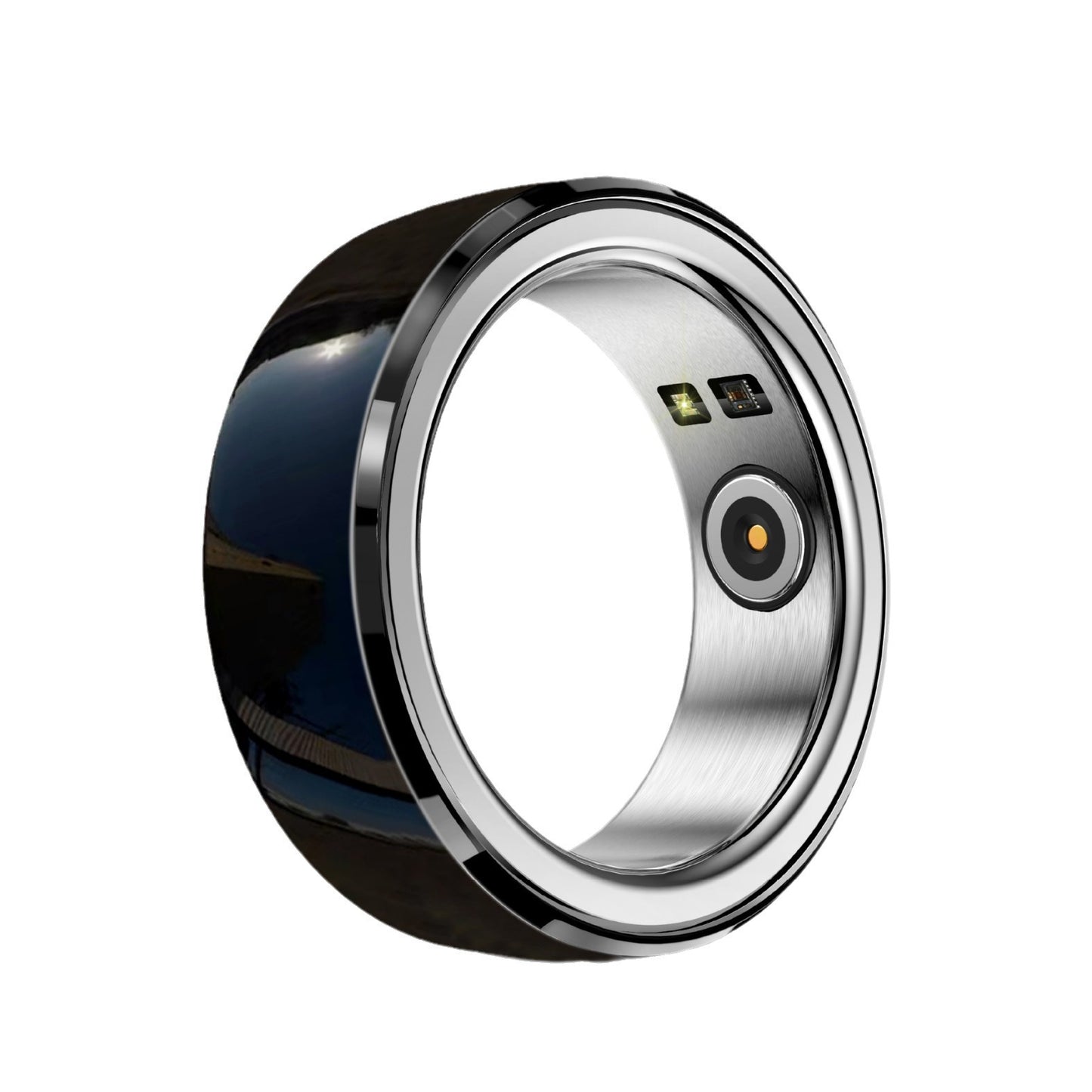 Smart Ring Sports Health Heart Rate Blood Oxygen showcasing sleek design and health tracking features.