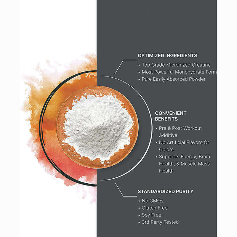 Creatine Monohydrate Powder Exercise Performance Supplement