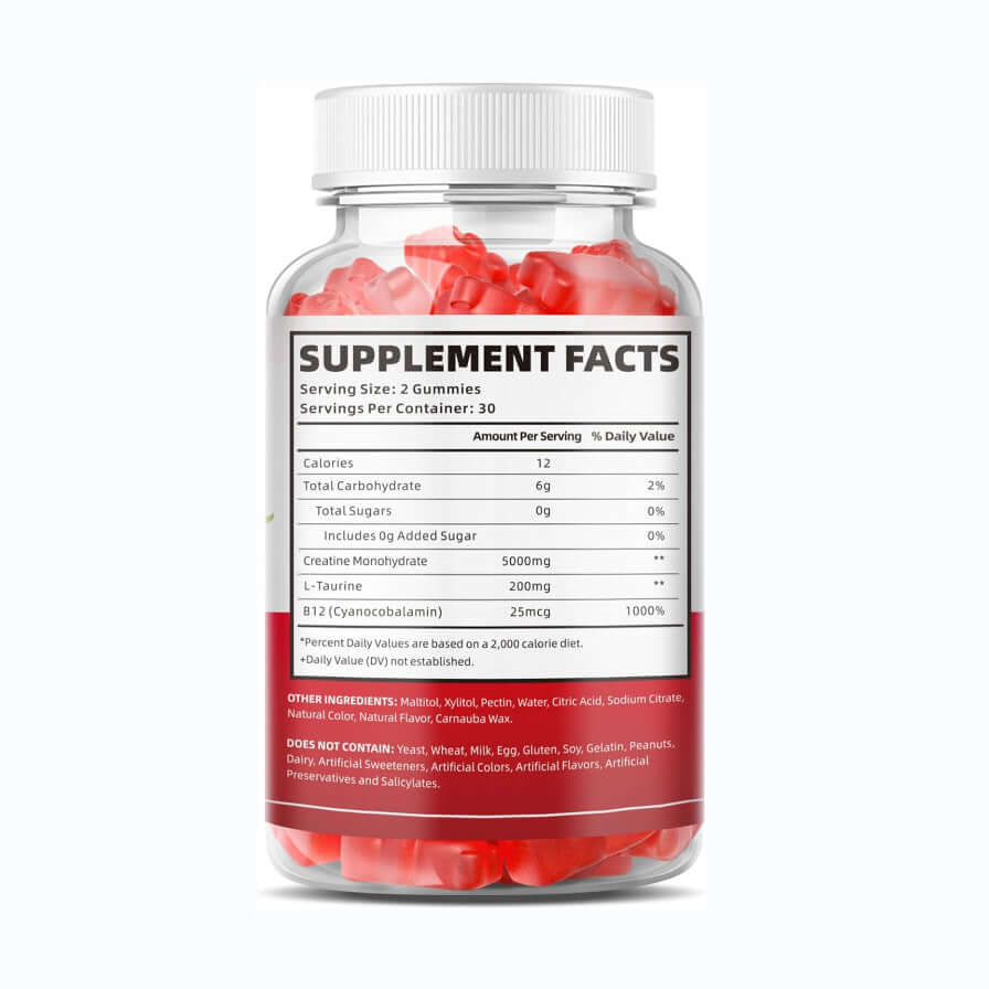 Creatine Monohydrate Gummies for Workout Energy
